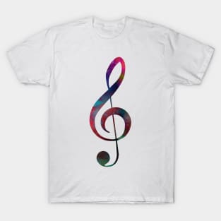 treble clef #trebleclef #music T-Shirt